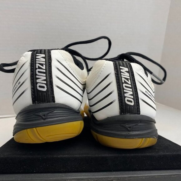 Mizuno Cyclone Speed 3 Volleyball Shoes Non Marking White Black - Picture 5 of 13